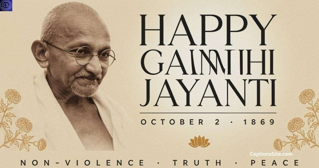 Inspirational Gandhi Jayanti Captions