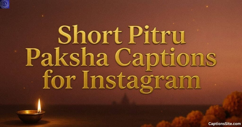 Short Pitru Paksha Captions for Instagram