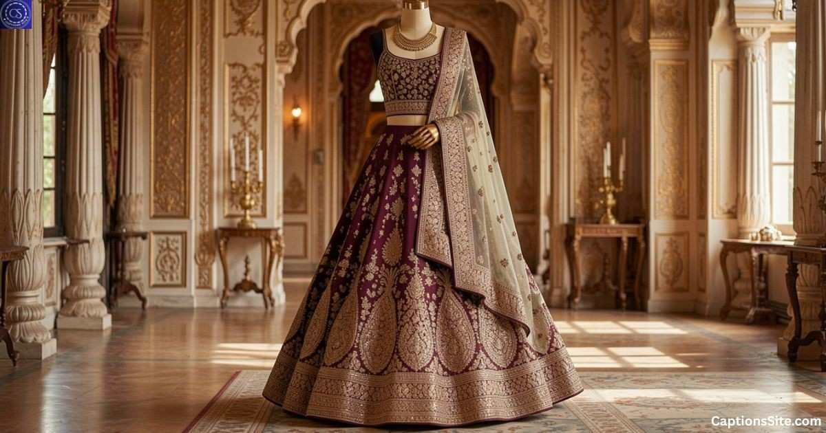 200+ Royal और Elegant Lehenga Captions for Instagram