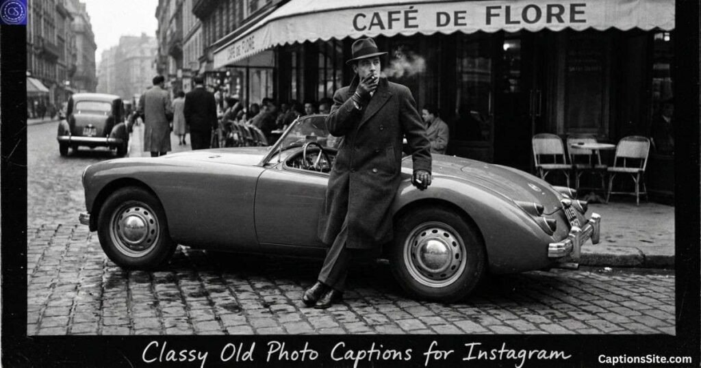 Classy Old Photo Captions for Instagram