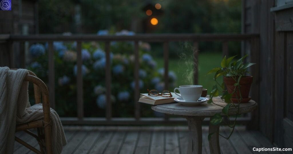 Evening Tea Captions for Relaxing Moments