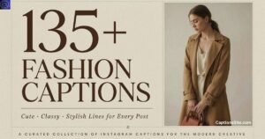 135+ Fashion Captions for Instagram: Cute, Classy & Stylish Lines