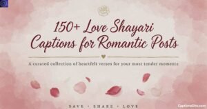150+ Love Shayari Captions for Instagram for Romantic Posts