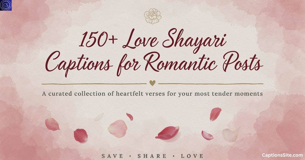 150+ Love Shayari Captions for Instagram for Romantic Posts