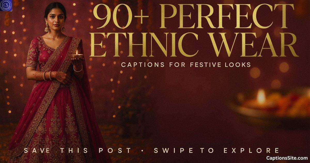 90+ Perfect Ethnic Wear Captions for Instagram for Festive Looks