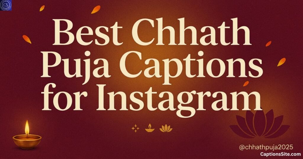 Best Chhath Puja Captions for Instagram