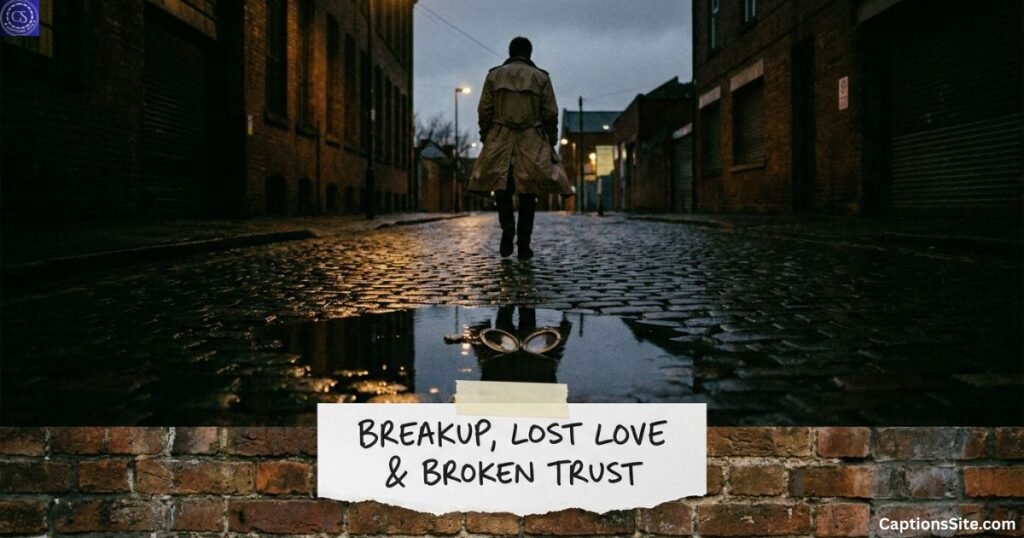 Breakup, Lost Love & Broken Trust Captions