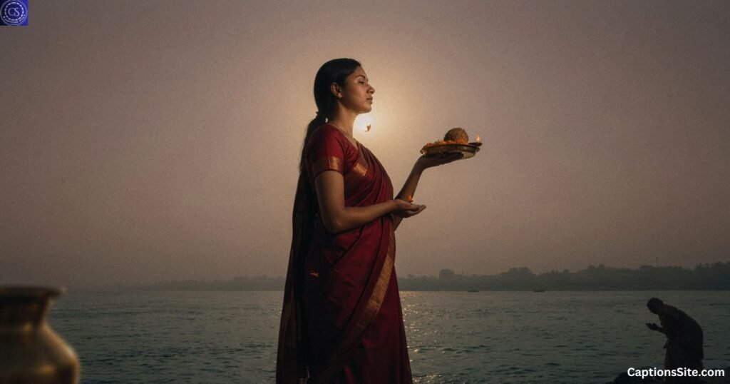 Chhath Puja Sunrise and Sunset Captions
