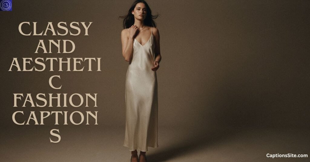 Classy and Aesthetic Fashion Captions