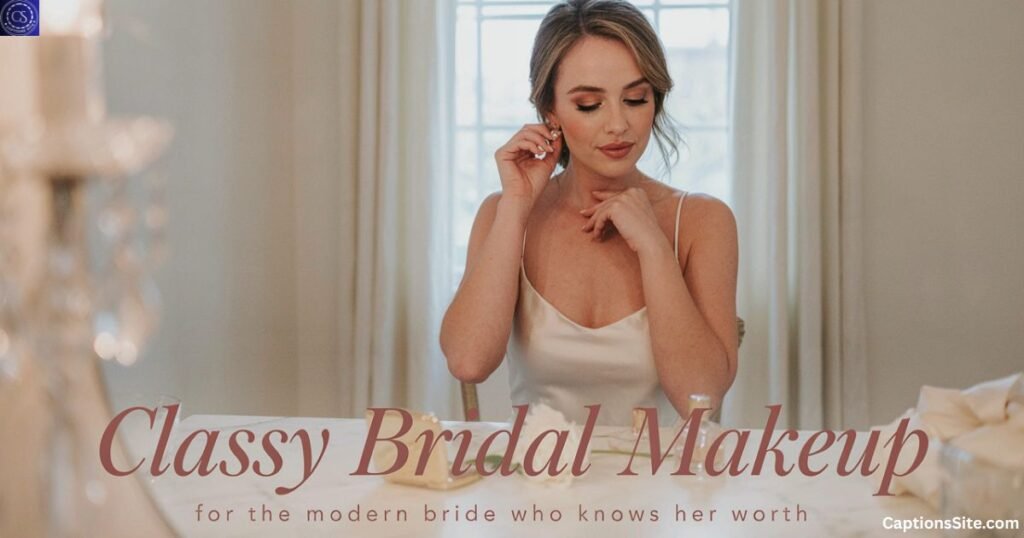 Classy Bridal Makeup Captions for Instagram
