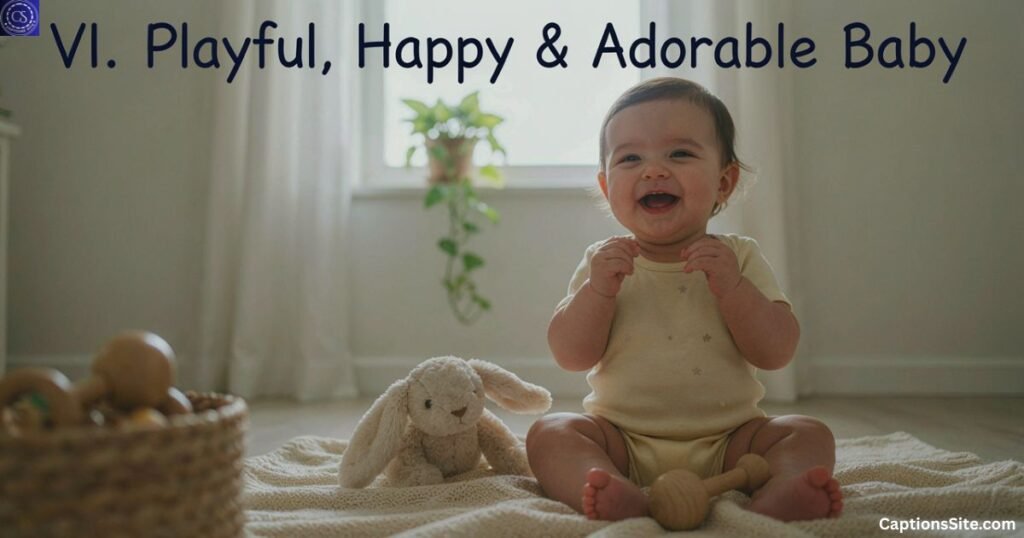 Playful, Happy & Adorable Baby Captions