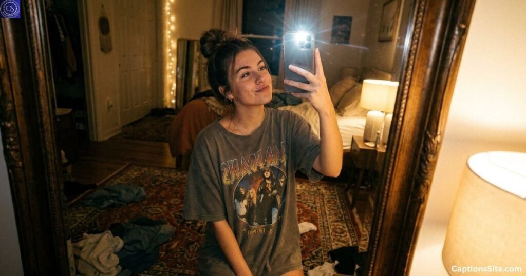 Short Hot Captions for Selfies and Mirror Photos