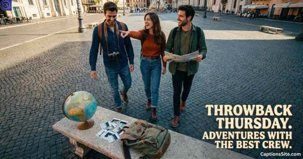 Throwback Thursday, Travel and Friendship Captions