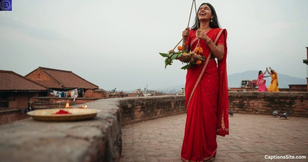 Traditional Teej Captions for Ethnic Outfits